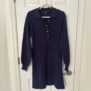 Navy Blue Sweater Dress